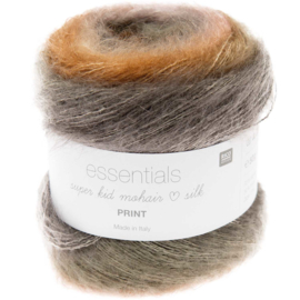 Rico Essentials Super Kid Mohair Silk Print - 383269.009 - Terra