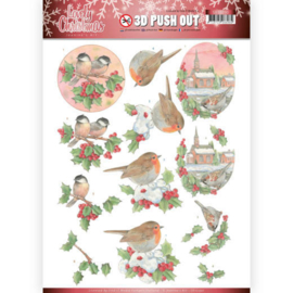 3D Pushout - Jeanine's Art - Lovely Christmas - Lovely Birds