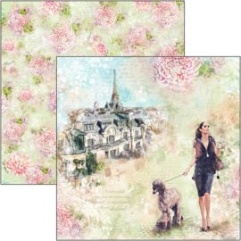 Ciao Bella - Notre Vie - 30,5 X 30,5 CM - Les Rues de Paris - CBSS150