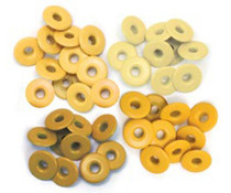 We R Memory Keepers  Yellow Crop-A-Dile Wide Eyelet 40pcs