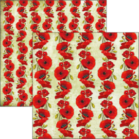 Ciao Bella - Poppies - 30,5 X 30,5 CM - CBSS103