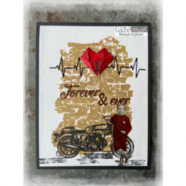 COOSA Crafts • Clear Stempel A6 Love my jeans - Large notes