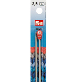 Prym Breinaalden aluminium 40 cm  -  2,5 mm