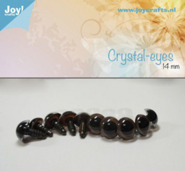 Joy!Crafts Crystal-eyes 14 mm Bruin