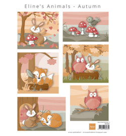 Marianne Design -Decoupage- Eline's Animals Autumn-AK0080