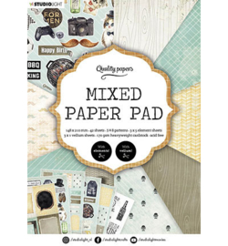 Studio Light- Mixed Paper Pad Pattern paper Essentials nr.160
