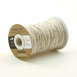 Vaessen Creative - Hemp Koord Naturel - 1,5mm x 100m