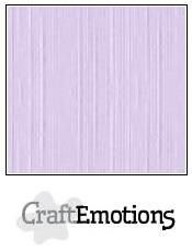 CraftEmotions linnenkarton 10 vel  Lavendel pastel  30,5x30,5cm