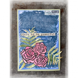 COOSA Crafts • Clear Stempel A6 Love my jeans - Rose patch