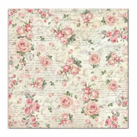 Stamperia - Pink Christmas - Paper - 30,5 x 30,5 cm - Rose Wallpaper