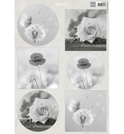 Marianne Design - Knipvel - Serenity Flowers -VK9608