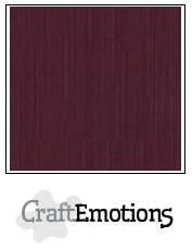 CraftEmotions Linnenkarton A4 Formaat 10 vel - Burgundy