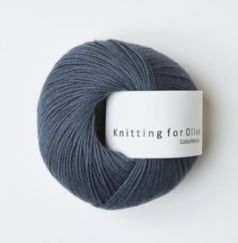 Cotton Merino -  Dusty Blue Whale