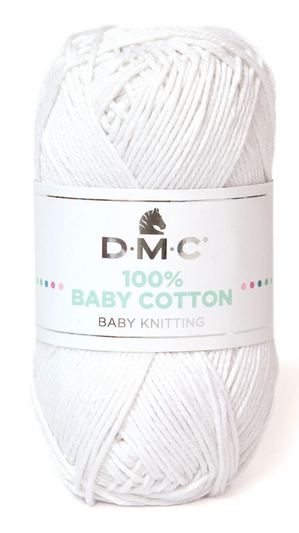 100% Baby Cotton 762 wit