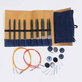 KnitPro  Verwisselbare naaldenset - indigo hout