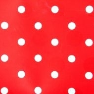 K.K. plakfolie polkadot rood wit stippen