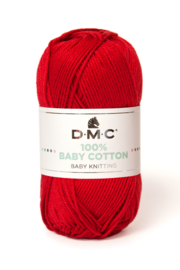 100% Baby Cotton 754 red