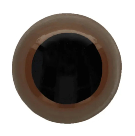 Dierenoogjes 06 mm - veiligheidsoogjes (bruin) - tube van 64 stuks
