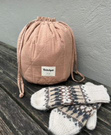 PK - Get Your Knit Together Bag - Praline Seersucker - PetiteKnit