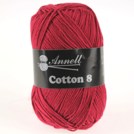 Cotton 8 - 10 donkerrood