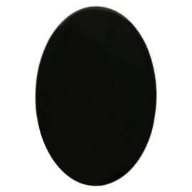 Dierenoogjes - ovaal (zwart) - per paar