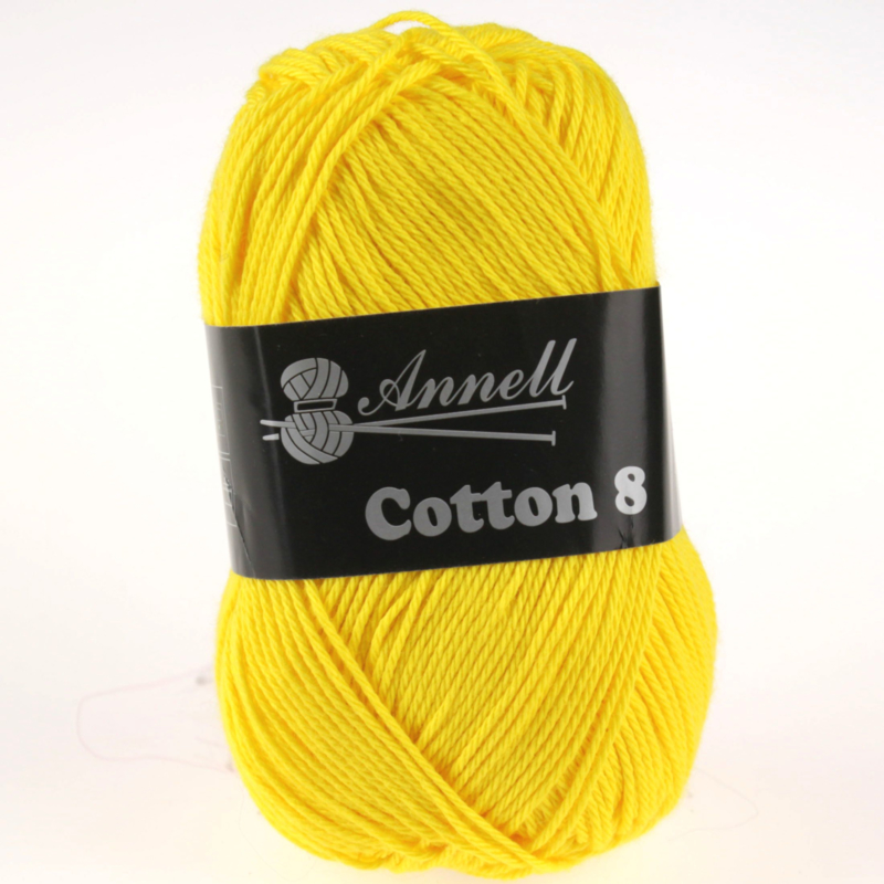 Cotton 8 - 15 geel