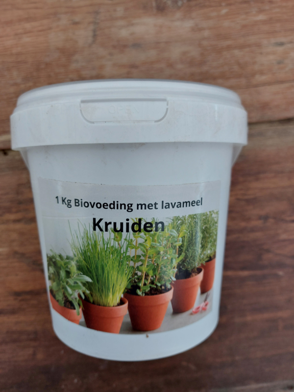 1 Kg Biovoeding met lavameel Kruiden