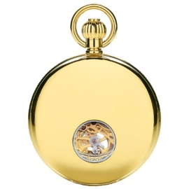 Royal London Skelet Half Hunter Open Heart Goud 51mm