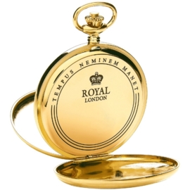 Royal London Dubbele Savonet Goud 53mm Quartz