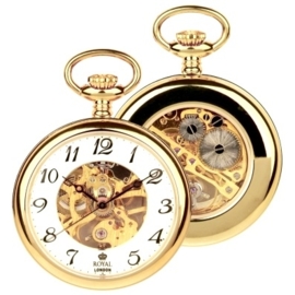 Royal London Skelet Zakhorloge Goud 43 mm Mechanisch