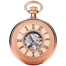 Royal London Skelet Half Hunter Rose Goud 50mm