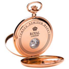 Royal London Dubbele Savonet Rosegoud 53mm Mechanisch