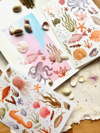Rub on stickers - Under the sea