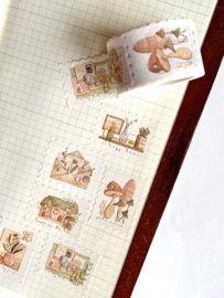 Washi tape - Post stamp - At home
