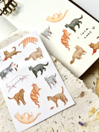 Sticker sheet - Cats