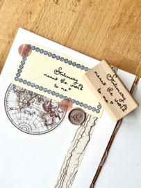 Rubber stamp - Stationery means the world to me