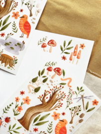 Rub on stickers - Garden