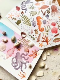 Rub on stickers - Under the sea