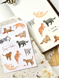 Sticker sheet - Cats