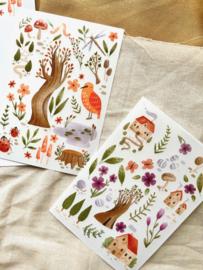 Rub on stickers - Garden