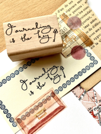 Rubber stamp - Journaling is the key