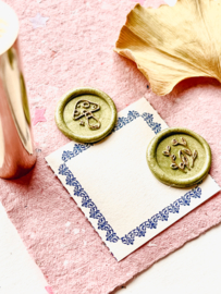 Wax seal stamp - 2 sides - Woodland