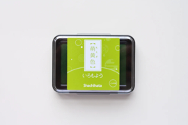 Ink pad Shachihata Iromoyo - Moegi Iro - Yellow green