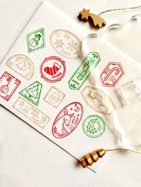 Clear stamps - Passport stamps Christmas