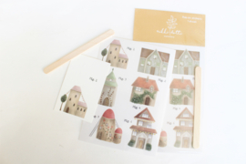 Rub on stickers - Houses