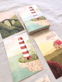 Notitiekaartjes - Landscapes