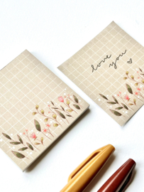 Note pad - Flowers