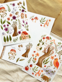 Rub on stickers - Garden