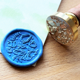 Wax seal stamp - Gemstones