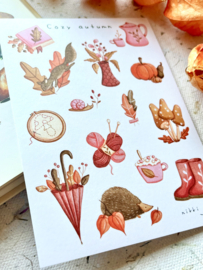 Sticker sheet - Cozy autumn